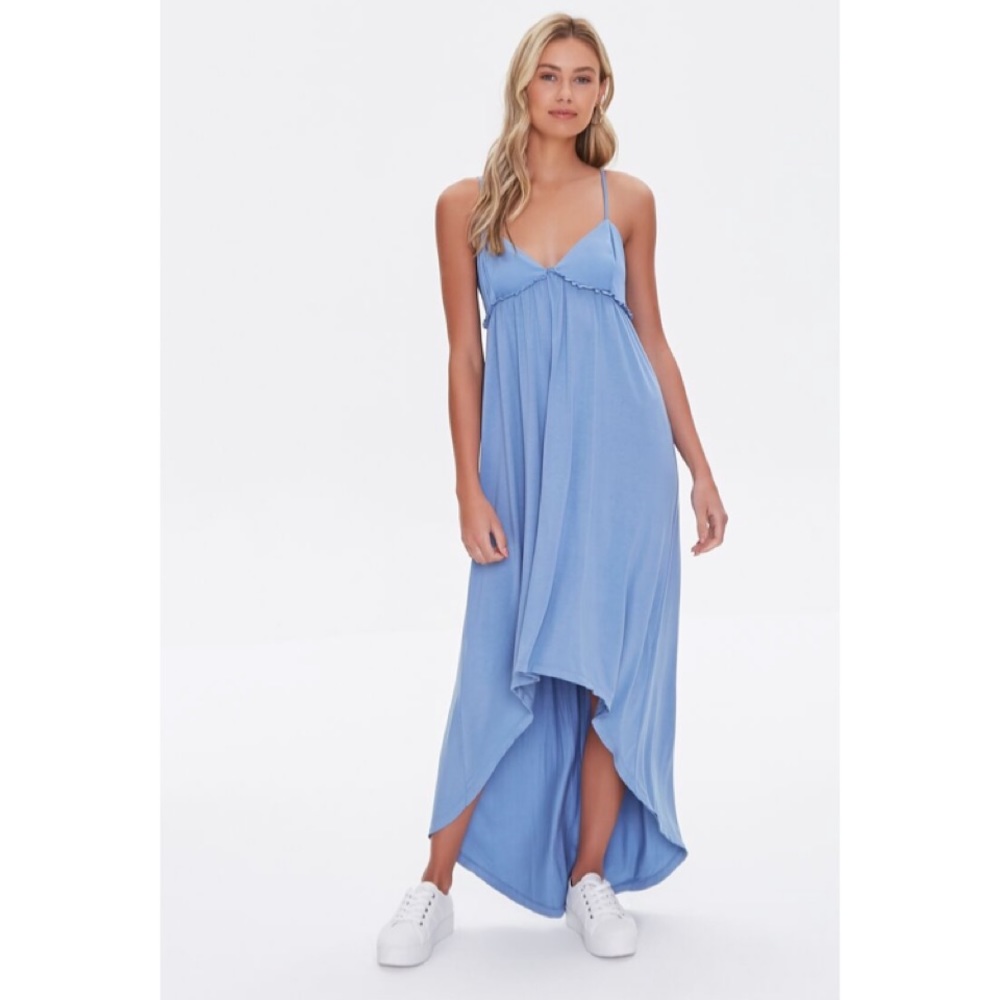 SOLD - Periwinkle/Light Blue Maxi Cami Dress